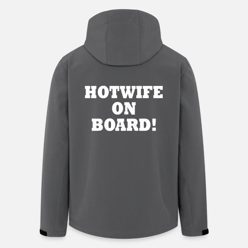 Hotwife on board - Recycelte Männer Softshell-Jacke von Stanley/Stella - Anthrazit