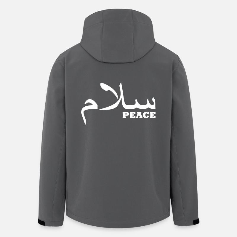 Peace - Men’s Recycled Softshell Jacket by Stanley/Stella - anthracite