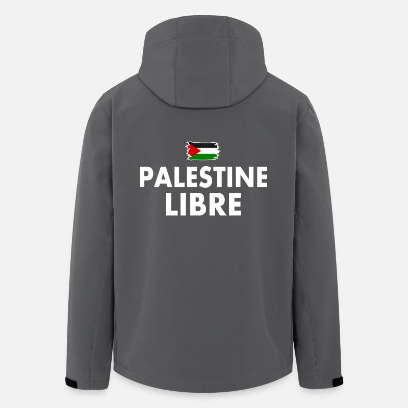 palestine libre - Recycelte Männer Softshell-Jacke von Stanley/Stella - Anthrazit