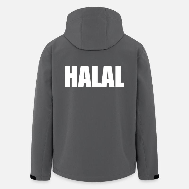 Halal - Veste softshell homme en polyester recyclé Stanley/Stella - charbon