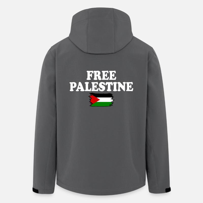 Free palestine - Recycelte Männer Softshell-Jacke von Stanley/Stella - Anthrazit