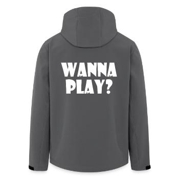 Wanna play - Recycelte Männer Softshell-Jacke von Stanley/Stella - Anthrazit - Hinten - AI Model Male 185 light (185cm)