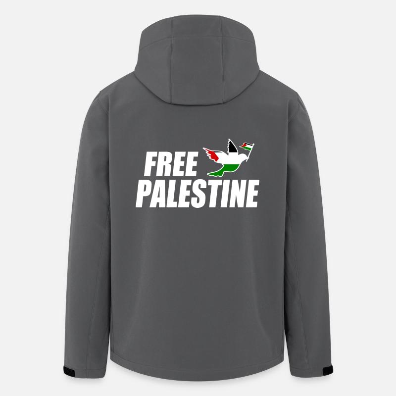Free palestine - Recycelte Männer Softshell-Jacke von Stanley/Stella - Anthrazit