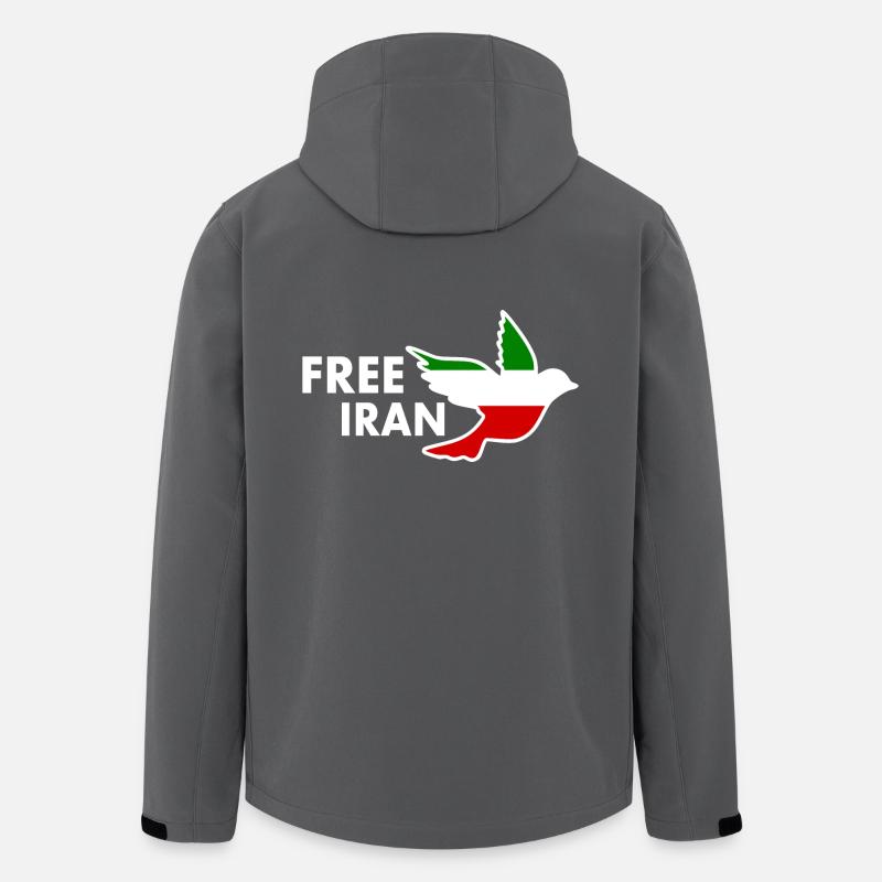 Free iran - Recycelte Männer Softshell-Jacke von Stanley/Stella - Anthrazit