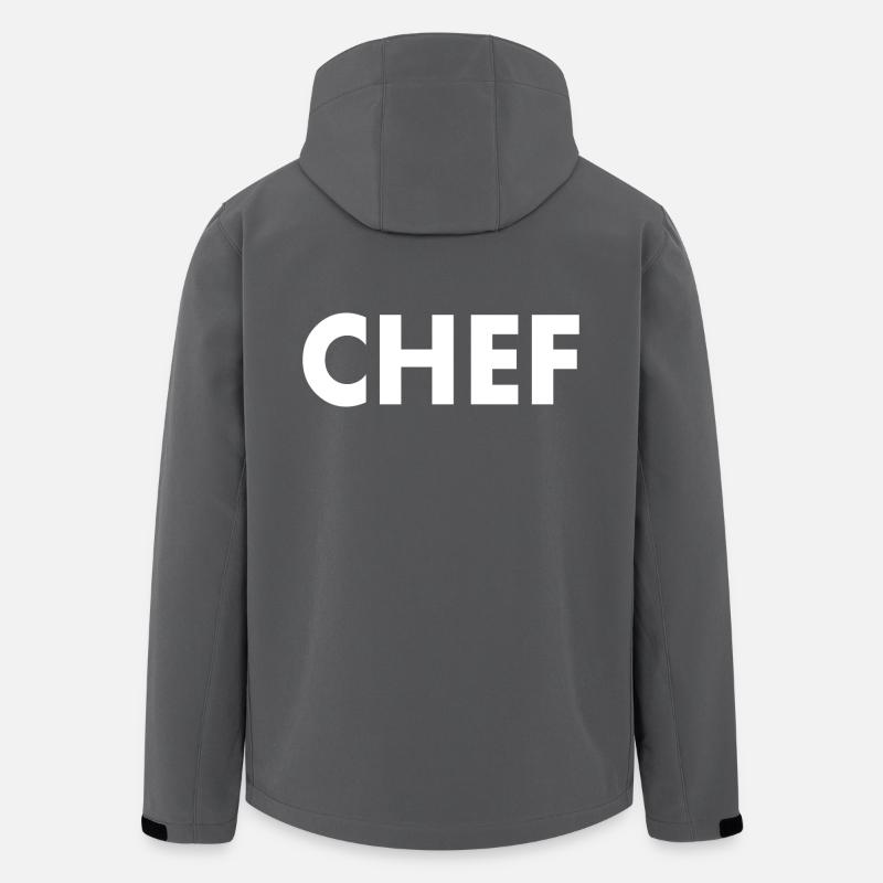 Chef - Veste softshell homme en polyester recyclé Discoverer Stanley/Stella - charbon