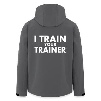 I train your trainer - Recycelte Männer Softshell-Jacke von Stanley/Stella - Anthrazit - Hinten - AI Model Male 185 light (185cm)
