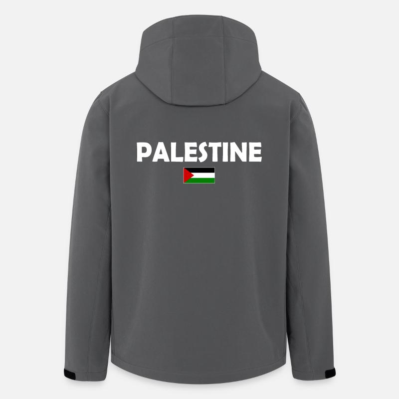 Free Palestine - Recycelte Männer Softshell-Jacke von Stanley/Stella - Anthrazit
