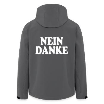 Nein danke - Recycelte Männer Softshell-Jacke von Stanley/Stella - Anthrazit - Hinten - AI Model Male 185 light (185cm)
