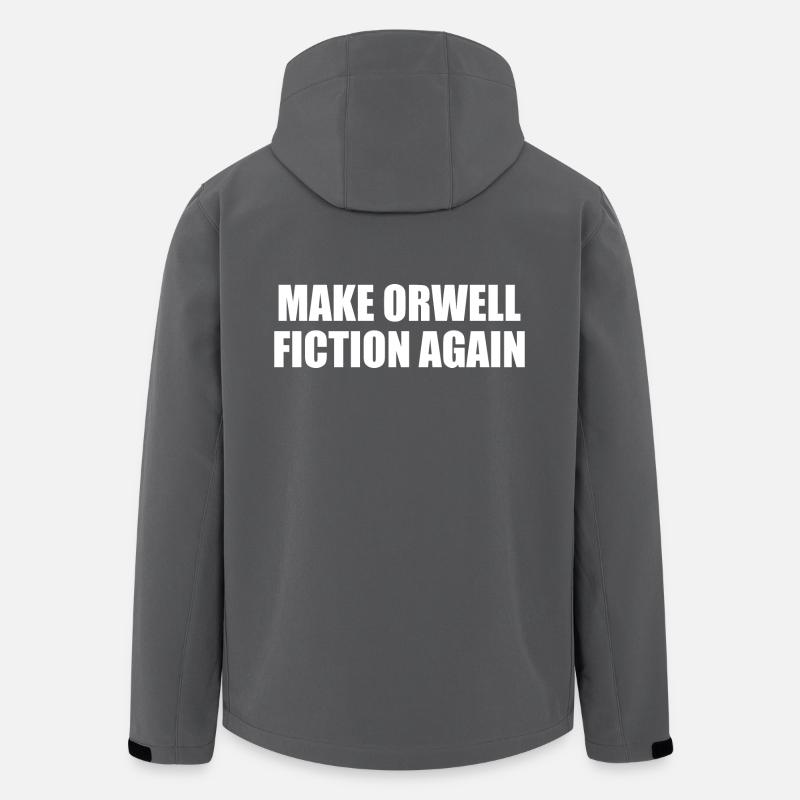 make orwell fiction again - Recycelte Männer Softshell-Jacke von Stanley/Stella - Anthrazit