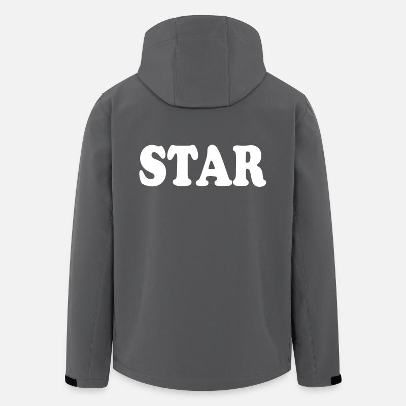 Star - Recycelte Männer Softshell-Jacke von Stanley/Stella - Anthrazit