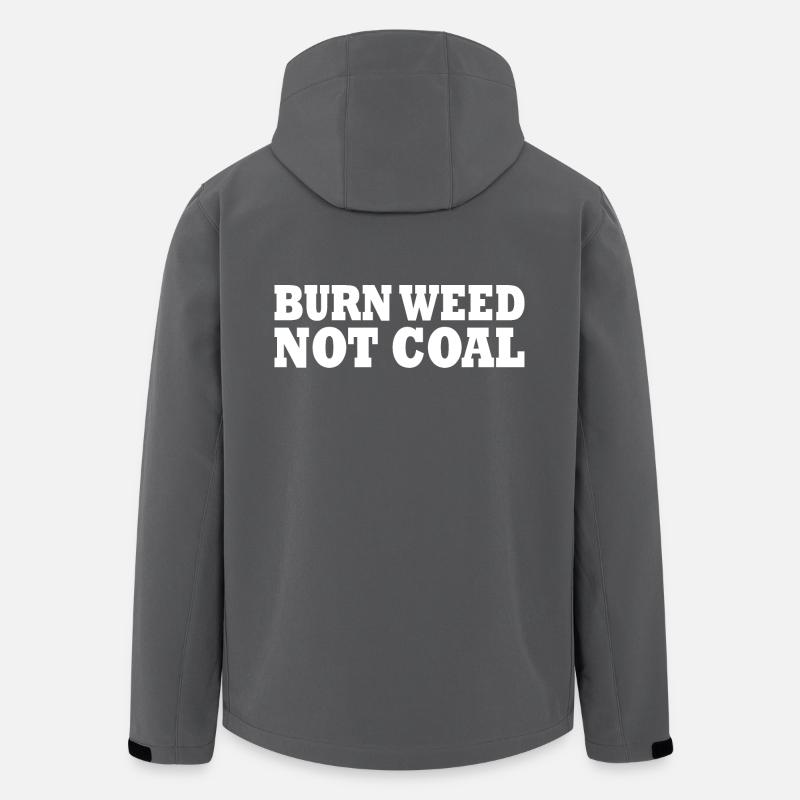 Burn weed not coal - Recycelte Männer Softshell-Jacke von Stanley/Stella - Anthrazit