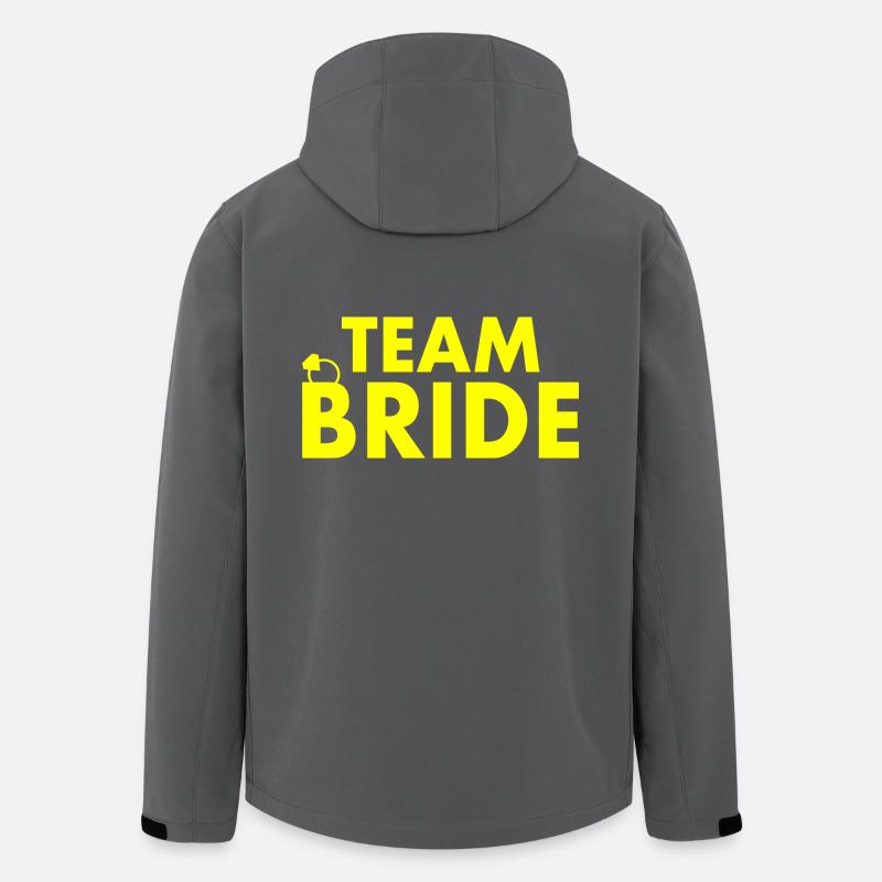 Team bride - Recycelte Männer Softshell-Jacke von Stanley/Stella - Anthrazit