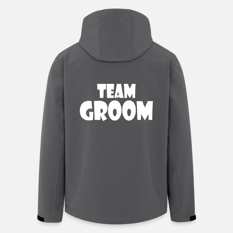Team groom - Veste softshell homme en polyester recyclé Stanley/Stella - charbon