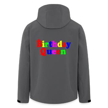 Birthday queen - Recycelte Männer Softshell-Jacke von Stanley/Stella - Anthrazit - Hinten - AI Model Male 185 light (185cm)