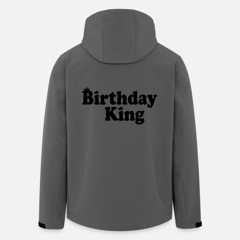 Birthday king - Recycelte Männer Softshell-Jacke von Stanley/Stella - Anthrazit