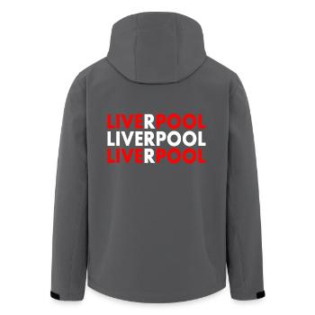 Liverpool - Recycelte Männer Softshell-Jacke von Stanley/Stella - Anthrazit - Hinten - AI Model Male 185 light (185cm)