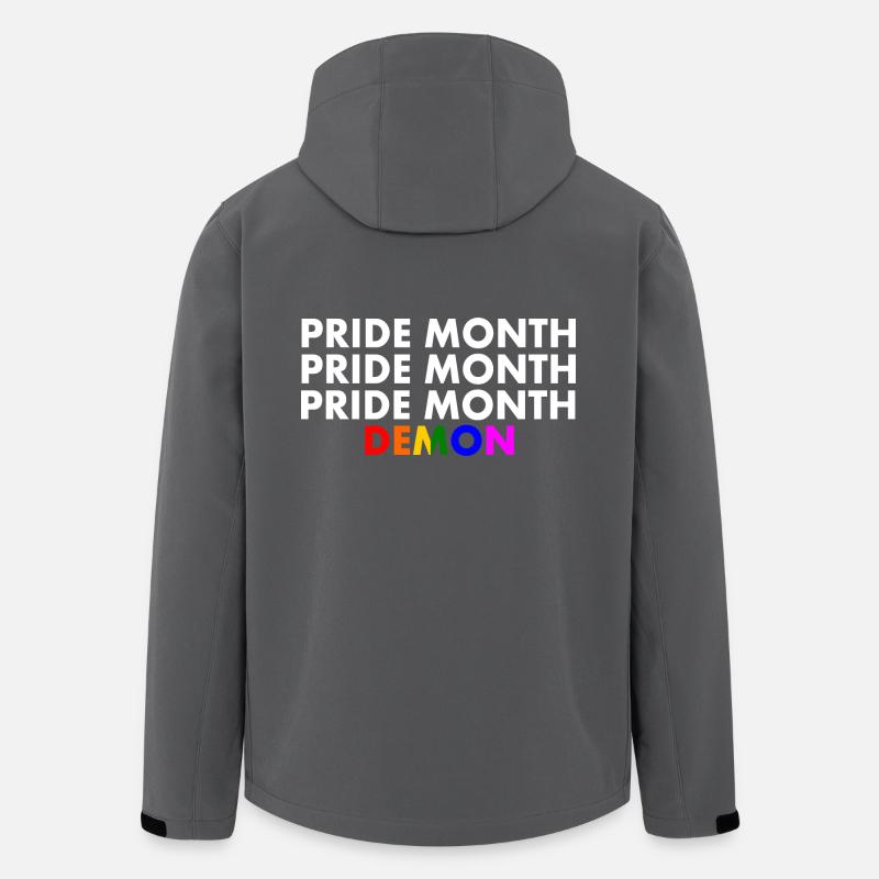 pride month demon - Recycelte Männer Softshell-Jacke von Stanley/Stella - Anthrazit