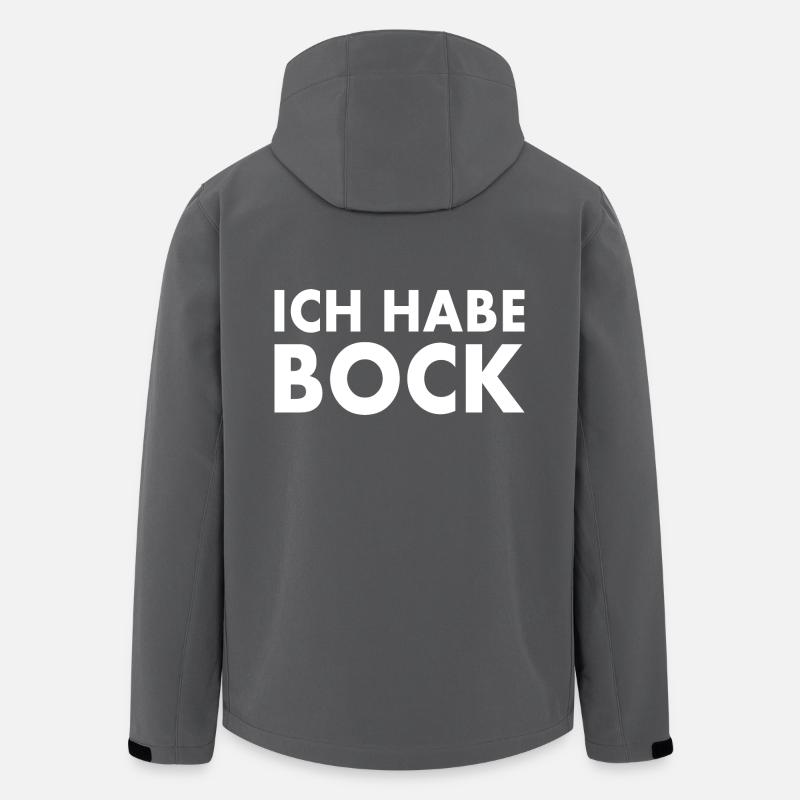 Ich habe bock - Recycelte Männer Softshell-Jacke von Stanley/Stella - Anthrazit