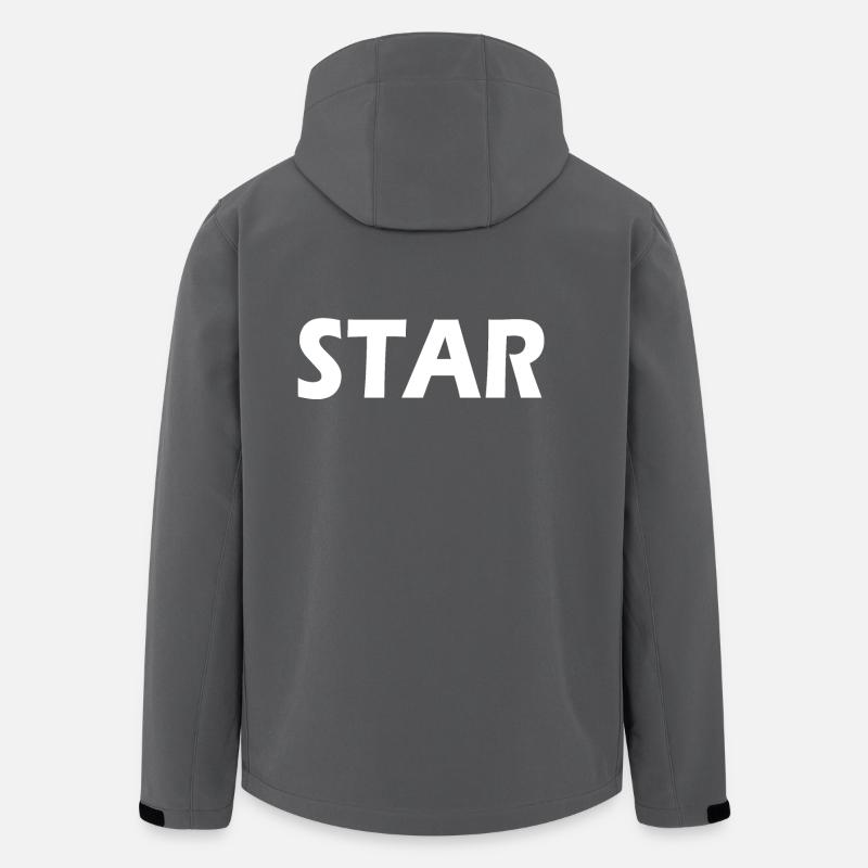 Star - Men’s Recycled Softshell Jacket by Stanley/Stella - anthracite