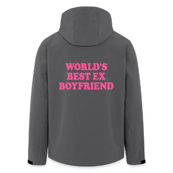world's best ex boyfriend - Recycelte Männer Softshell-Jacke von Stanley/Stella - Anthrazit - Hinten - AI Model Male 185 light (185cm)