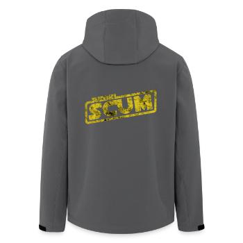 Rebel Scum - Filmzitat Abschaum Rebellen Fantasy - Recycelte Männer Softshell-Jacke von Stanley/Stella - Anthrazit - Hinten - AI Model Male 185 light (185cm)