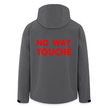 No way touché - Recycelte Männer Softshell-Jacke von Stanley/Stella - Anthrazit - Hinten - AI Model Male 185 light (185cm)