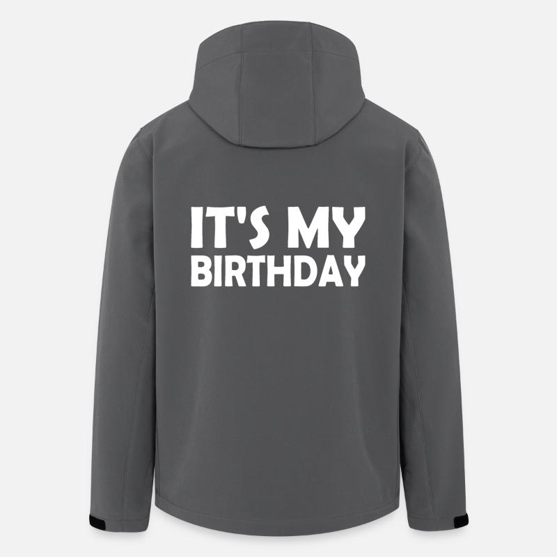 Its my birthday - Veste softshell homme en polyester recyclé Stanley/Stella - charbon