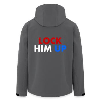 Lock him up - Recycelte Männer Softshell-Jacke von Stanley/Stella - Anthrazit - Hinten - AI Model Male 185 light (185cm)