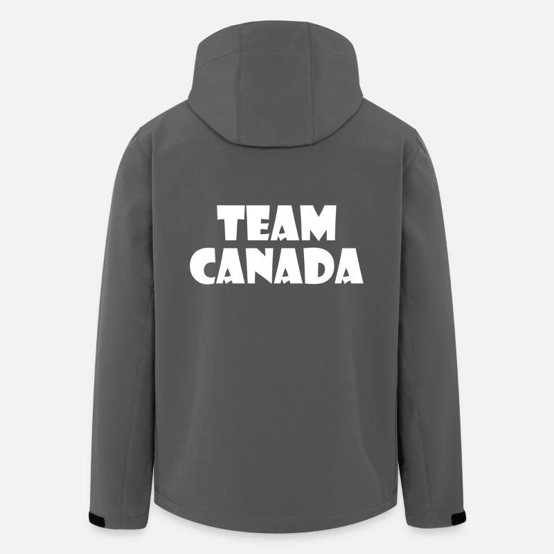 Team canada - Recycelte Männer Softshell-Jacke von Stanley/Stella - Anthrazit