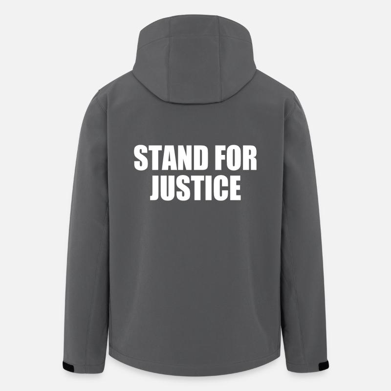 Stand for justice - Recycelte Männer Softshell-Jacke von Stanley/Stella - Anthrazit