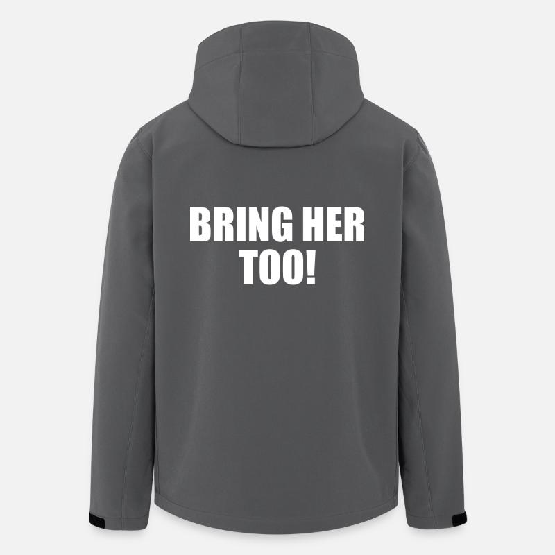 Bring her too - Veste softshell homme en polyester recyclé Stanley/Stella - charbon