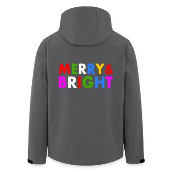 Merry and bright - Recycelte Männer Softshell-Jacke von Stanley/Stella - Anthrazit - Hinten - AI Model Male 185 light (185cm)