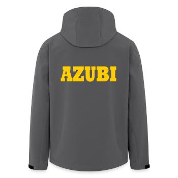Azubi - Recycelte Männer Softshell-Jacke von Stanley/Stella - Anthrazit - Hinten - AI Model Male 185 light (185cm)