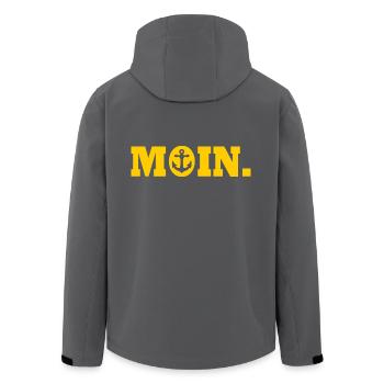 Moin - Recycelte Männer Softshell-Jacke von Stanley/Stella - Anthrazit - Hinten - AI Model Male 185 light (185cm)