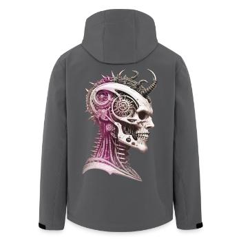 The age of madness - Recycelte Männer Softshell-Jacke von Stanley/Stella - Anthrazit - Hinten - AI Model Male 185 light (185cm)