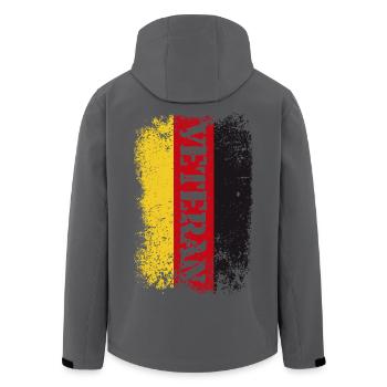 veteran - Recycelte Männer Softshell-Jacke von Stanley/Stella - Anthrazit - Hinten - AI Model Male 185 light (185cm)