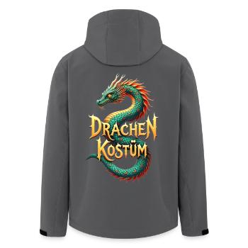 Drachen Kostüm Chinesischer Drache Karneval cool - Recycelte Männer Softshell-Jacke von Stanley/Stella - Anthrazit - Hinten - AI Model Male 185 light (185cm)