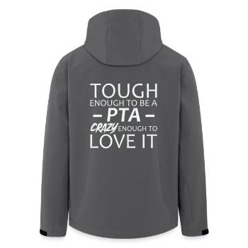 PTA Crazy Apotheke - Recycelte Männer Softshell-Jacke von Stanley/Stella - Anthrazit - Hinten - AI Model Male 185 light (185cm)