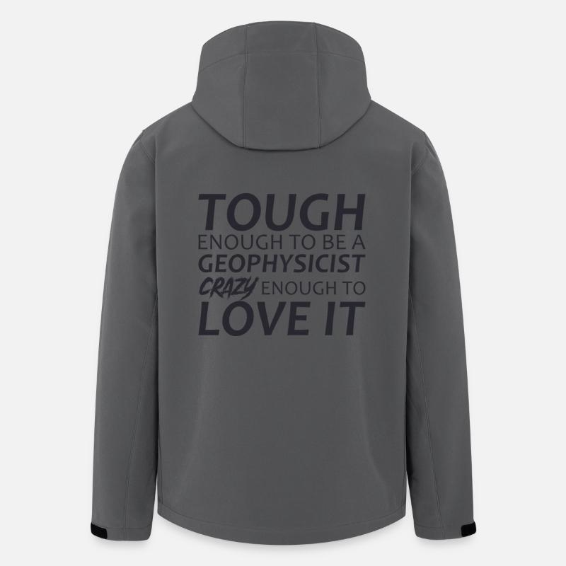 Geophysicist Crazy Geophysics - Recycelte Männer Softshell-Jacke von Stanley/Stella - Anthrazit