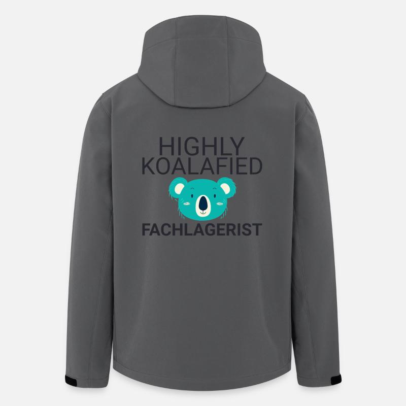 Fachlagerist Koalafied - Recycelte Männer Softshell-Jacke von Stanley/Stella - Anthrazit