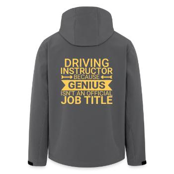 Driving Instructor Genius Drive Tutor - Recycelte Männer Softshell-Jacke von Stanley/Stella - Anthrazit - Hinten - AI Model Male 185 light (185cm)