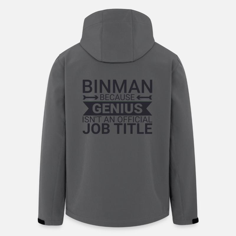 Binman Genius - Recycelte Männer Softshell-Jacke von Stanley/Stella - Anthrazit