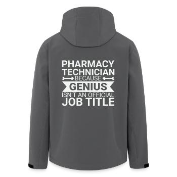 Pharmacy technician Genius - Recycelte Männer Softshell-Jacke von Stanley/Stella - Anthrazit - Hinten - AI Model Male 185 light (185cm)