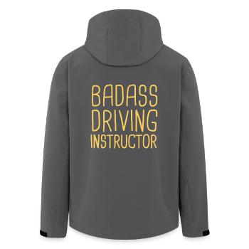 Driving Instructor Badass Drive Tutor - Recycelte Männer Softshell-Jacke von Stanley/Stella - Anthrazit - Hinten - AI Model Male 185 light (185cm)