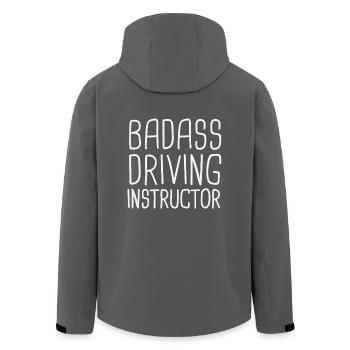 Driving Instructor Badass Drive Tutor - Recycelte Männer Softshell-Jacke von Stanley/Stella - Anthrazit - Hinten - AI Model Male 185 light (185cm)