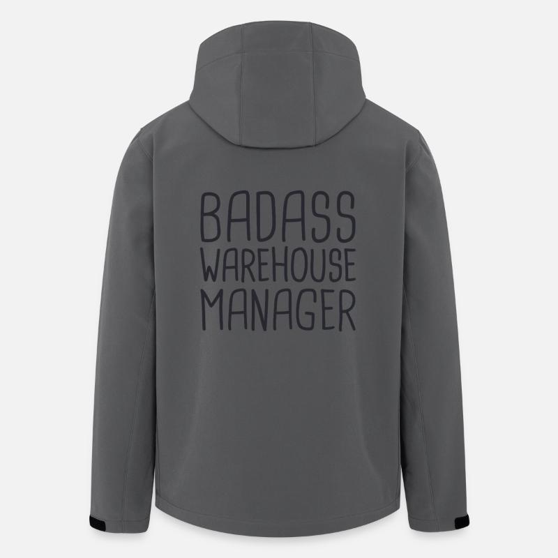 Warehouse Manager Badass - Recycelte Männer Softshell-Jacke von Stanley/Stella - Anthrazit