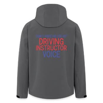 Driving Instructor Voice Drive Tutor - Recycelte Männer Softshell-Jacke von Stanley/Stella - Anthrazit - Hinten - AI Model Male 185 light (185cm)