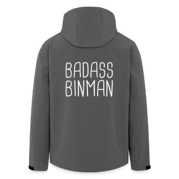 Binman Badass - Recycelte Männer Softshell-Jacke von Stanley/Stella - Anthrazit - Hinten - AI Model Male 185 light (185cm)