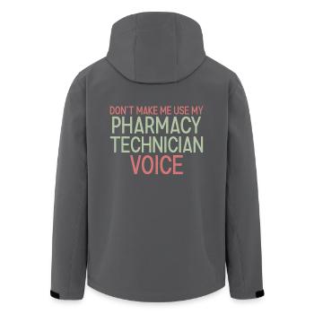 Pharmacy technician Voice - Recycelte Männer Softshell-Jacke von Stanley/Stella - Anthrazit - Hinten - AI Model Male 185 light (185cm)