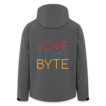 Data Science Scrum Team first byte Agile Admin - Recycelte Männer Softshell-Jacke von Stanley/Stella - Anthrazit - Hinten - AI Model Male 185 light (185cm)